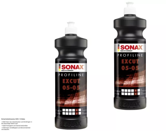 2x SONAX 02453000 Profiline Excut 05-05 Abrasif Pâte Abrasive 1 Litres