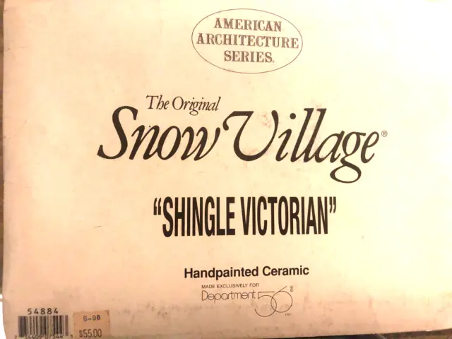 Dept 56 Snow Village Shingle Victorian  54884 2