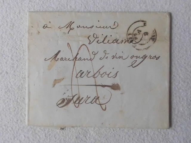 Vorphilatelie 1844 Arbois Jura Frankreich