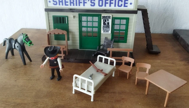 Playmobil Moteur Set Playmobil Vintage Western Prison Shérif 3423 De 1976 - Occasion Bon état Charette Playmobil