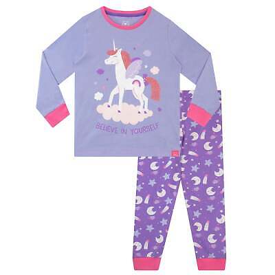 Inspirational Unicorn Pyjamas Kids Girls 18 24 Months 2 3 4 5 6 Years Purple
