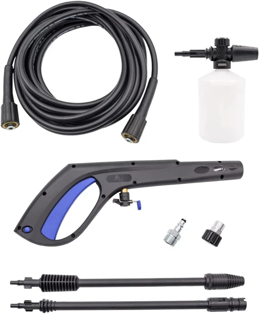 1/4 High Pressure Washer Gun 3000 PSI Car Wash Foam Spray Short Wand w/  Nozzle