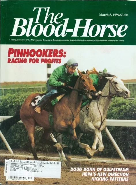 1994 The Blood-Horse Magazine #10: Pinhookers Racing for Profit/Nicking Patterns