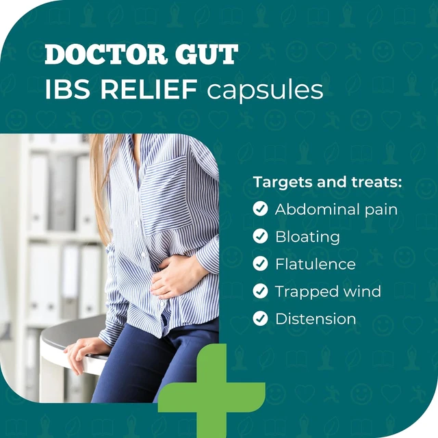 IBS RELIEF CAPSULES For Stomach Pain Relief, Bloating Relief, Trapped