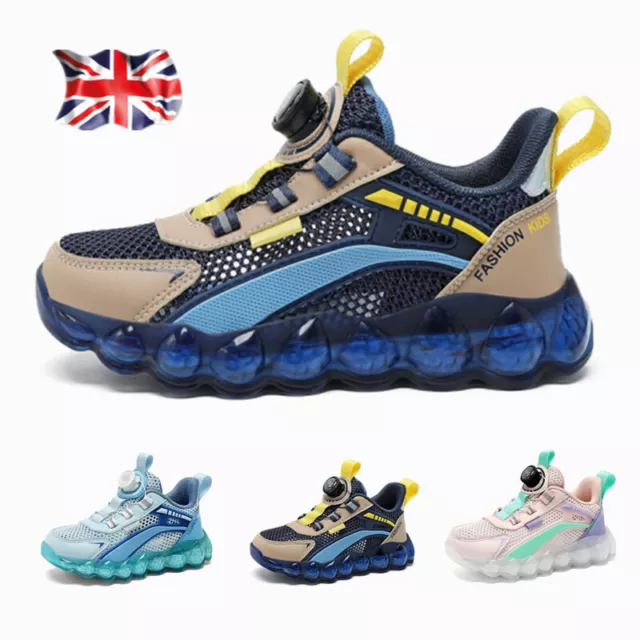 Kids Sports Shoes Running Trainers Girls Boys Comfy School Casual Sneakers Size