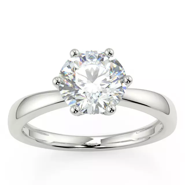 1ct platinum diamond ring