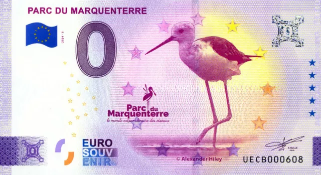 80 SAINT-QUENTIN Parc du Marquenterre 5, 2024, Billet Euro Souvenir