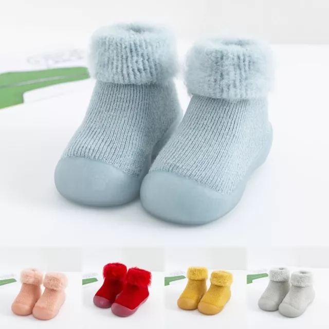 Pantofole antiscivolo bambina bambini bambini scarpe di cotone inverno caldo