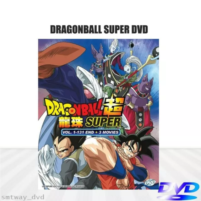 DVD Anime Dragon Ball SUPER Série TV complète (1-131 Fin 3 Films) DUB ANGLAIS
