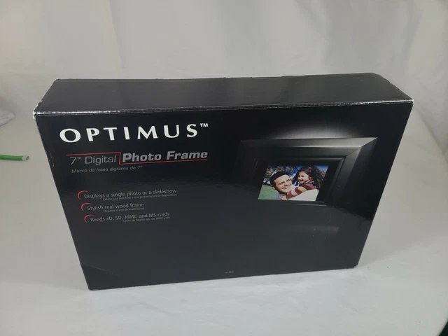 Optimus Widescreen 7" Digital Photo Frame 16-468 16MB  480x234