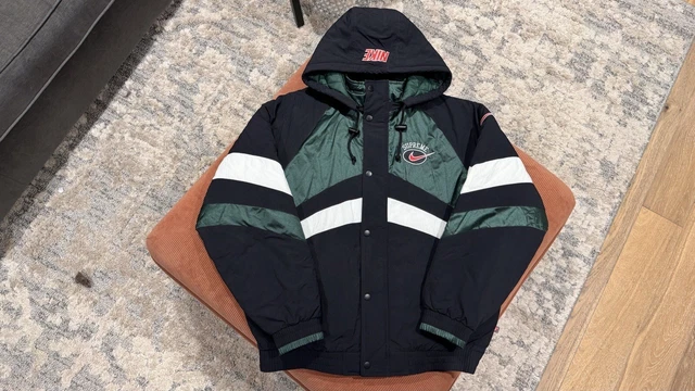 SUPREME NIKE HOODED Sport Puffy Jacket (Green, Small) *DEADSTOCK