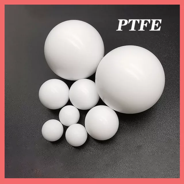 Solid PTFE Plastic Balls - Sizes 0.1" inch – 2.4" inch (3mm - 63mm) - Pumps