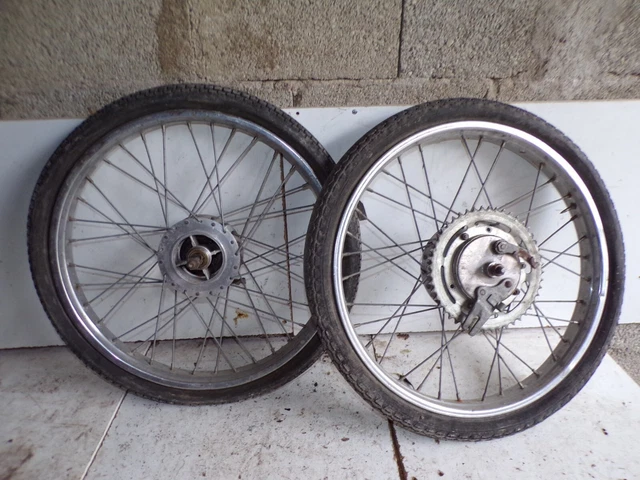 paire jantes roues 18" motobecane 88 mobylette 4323