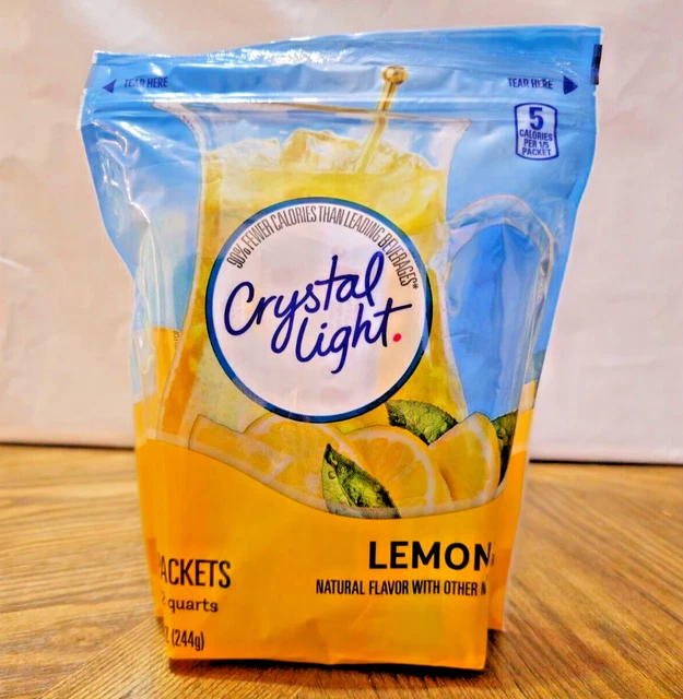 CRYSTAL LIGHT SUGARFREE Lemonade Naturally Flavored Powdered Drink Mix