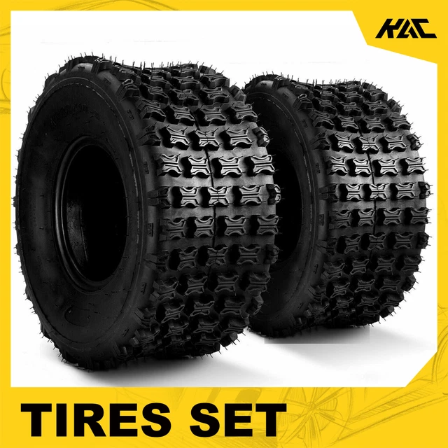 Tire Set of 2 22x10-9 22x10x9 Quad ATV All Terrain AT 6 Ply Tires A027 by KAC Tire Set of 2 22x10-9 22x10x9 Quad ATV All Terrain AT 6 Ply Tires A027 by KAC
