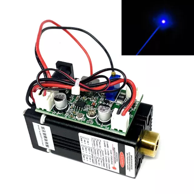 Focusable 445nm 450nm 100mW  blue diode laser module with TTL+fan cooling