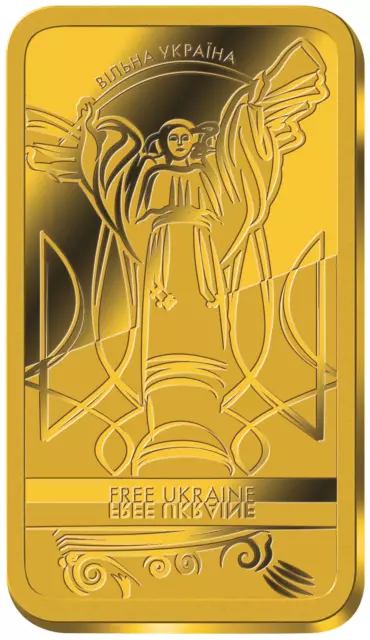 2023 Barbados Free Ukraine 1/100 oz .999 Gold Coin in Capsule