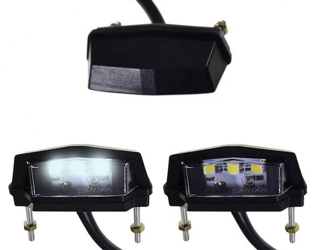 Eclairage de plaque d'immatriculation Mini LED 12V universel moto, scooter, cycl