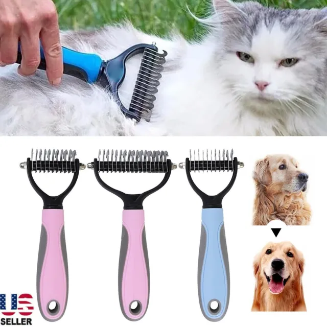 Pet Comb Pet Cat Dog Hair Combing Tool Hair Removal Comb Double Sided Pet Comb