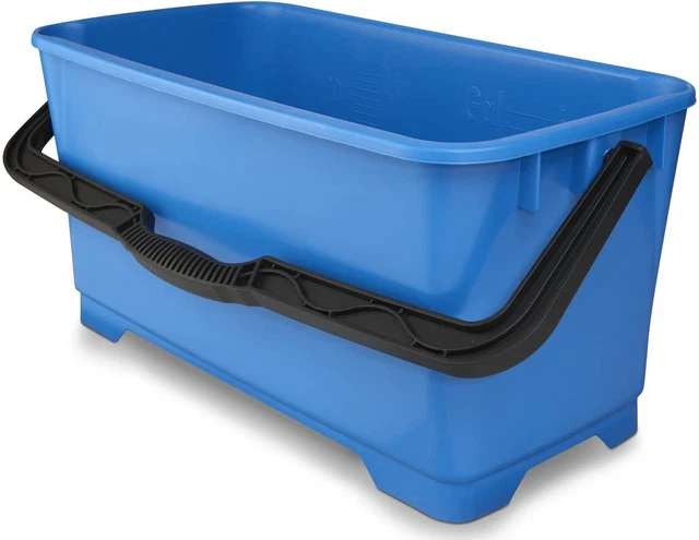 Professional 6 Gallon Heavy Duty Bucket – Large Cleaning Bucket, Comfort-Grip Ha