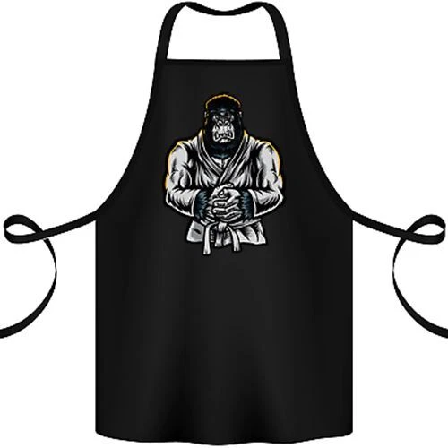 Jiu Jitsu Gorilla MMA Martial Arts Karate Cotton Apron 100% Organic