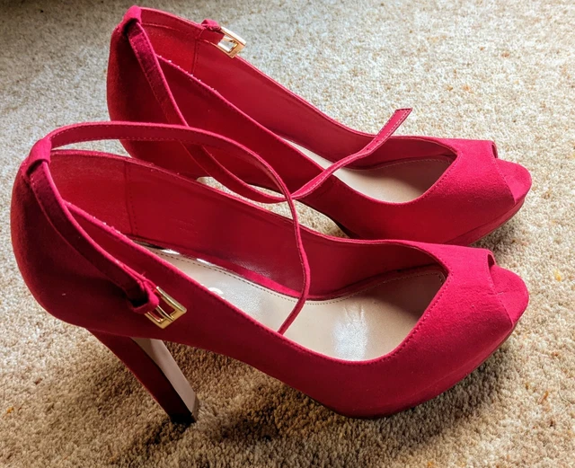 Scarpe corte MISS KG punta aperta - cinturino alla caviglia - rosa - camoscio - taglia 6 (39)