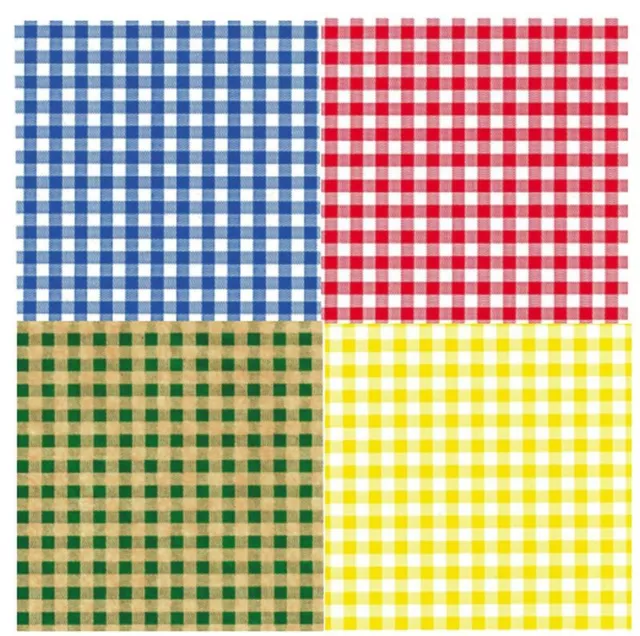 Gingham Printed Tissue Paper 20 x 30" 500 x 750mm 18gsm