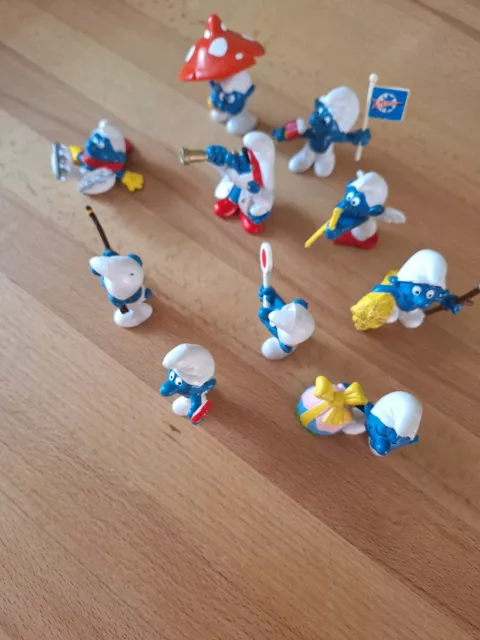 schlümpfe peyo bully schlumpf schleich 10 Figuren