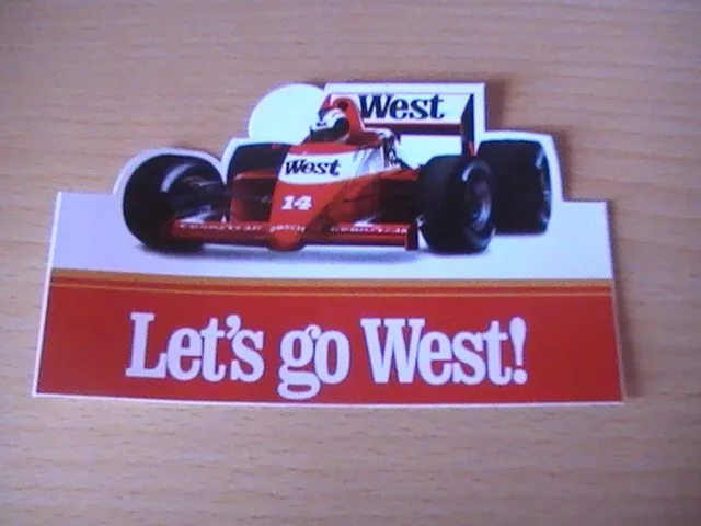 Aufkleber West Formel 1 B Lets go West McLaren