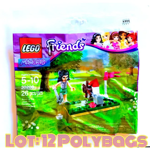 (Lot: 12 Polybags) LEGO Friends 30203 Mini Put Put Golf Retired Party Favors