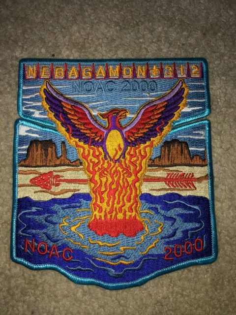 Boy Scout 2000 NOAC Nebagamon 312 Las Vegas Area Pheonix Council Flap Patch Set
