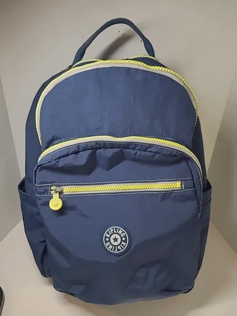 Kipling Seoul Backpack with 15-Inch Laptop Sleeve Blue Thunder Large