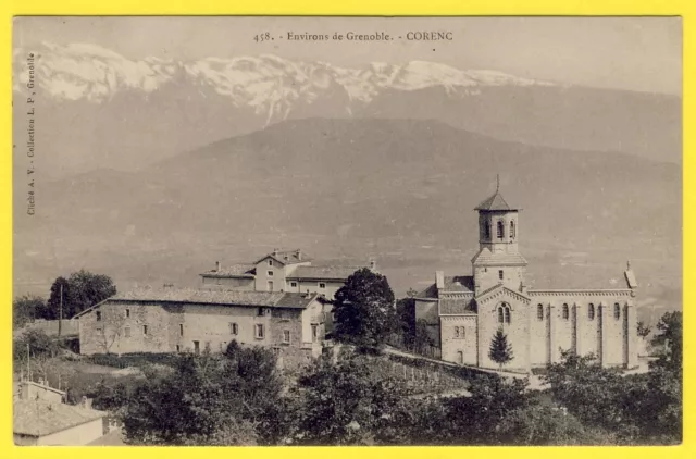 cpa DOS 1900 Environs de GRENOBLE Village de CORENC (Isère) Vue pas Courante