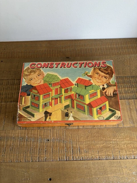 Bilboquet En Bois Vintage - 22 Cm - Jeu D'agilité - Années 70 - Bleu