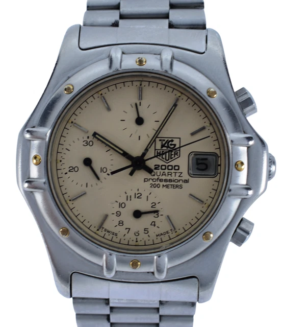 OROLOGIO VINTAGE SEIKO SQ 4004 Giorno al Quarzo 0903-7039 Raro Quadrante Marrone - RIPARAZIONE