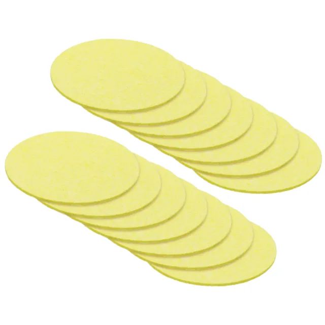 15 pz spugna per saldatura 5 cm giallo rotondo cuscinetti di pulizia extra spessi punta di saldatura