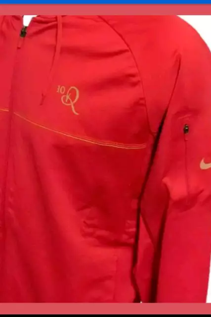 Nike 10R Ronaldinho Hoodie Reißverschluss Herren Trainingsjacke rot Kapuze Trainingsanzug Top