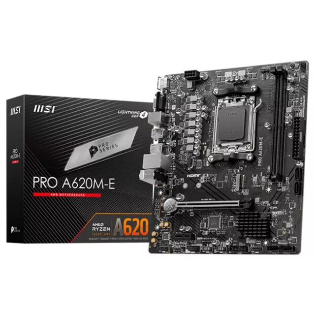 MSI Pro A620M-E Motherboard micro ATX Socket AM5 AMD A620 Scheda madre 7E28-001R