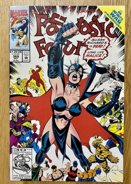 Fantastic Four #369 Marvel Comics Infinity War Crossover Malice 1992