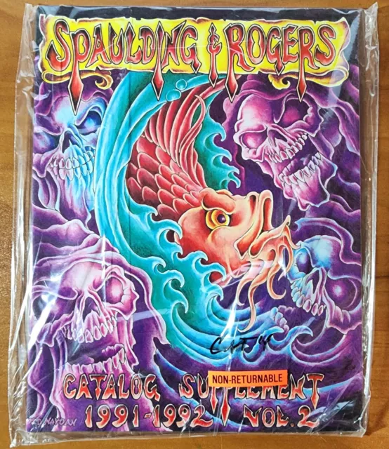 1991-92 Spaulding & Rogers Rare, Original Tattoo Supply's Catalog Ted Naydan NOS