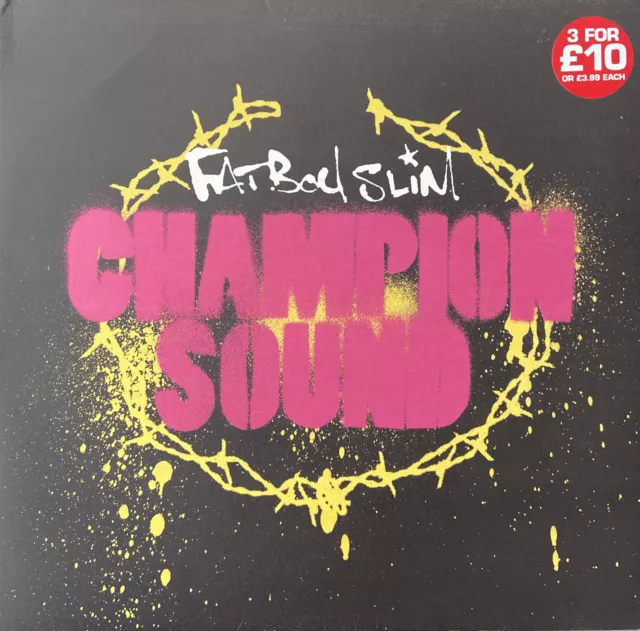 Fatboy Slim 🔥Champion Sound🔥 12”  Vinyl 2006 House/Electro/Breaks - EXCELLENT