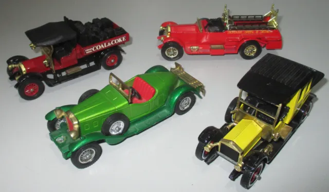 Lote 4 coches Matchbox Models of Yesteryear Stutz Bearcat Rolls Royce Crossley