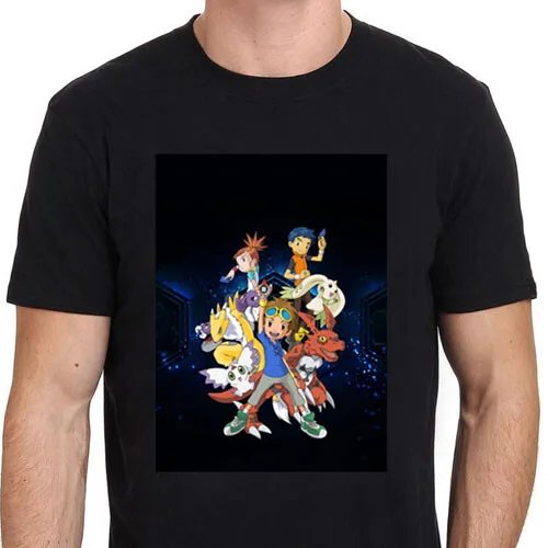 Casual Tees New Digimon Tamers T-SHIRT Cotton Size S To 3XL