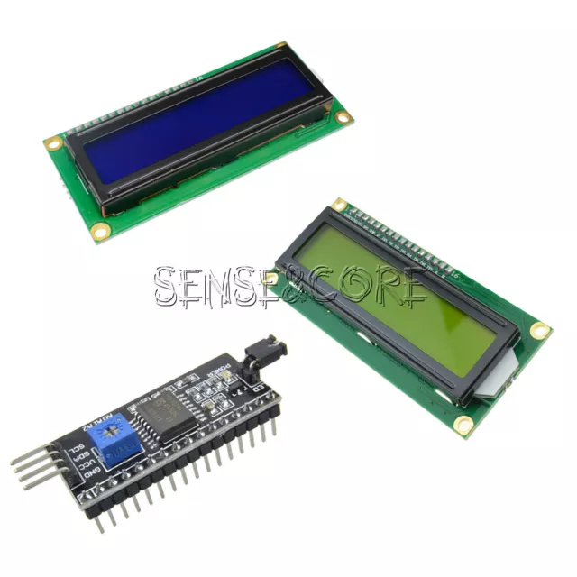3.3V/5V I2C 1602 LCD Board Module 16x2 Character LCD Display HD44780 Controller