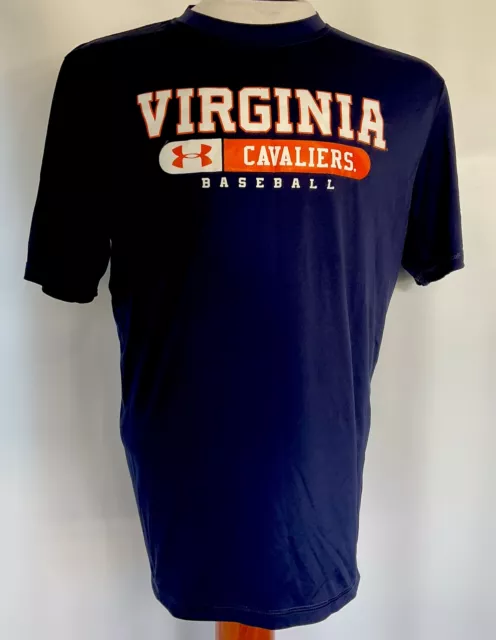 Virginia Cavaliers Baseball NCAA Under Armour Heat Gear T-Shirt Size Medium