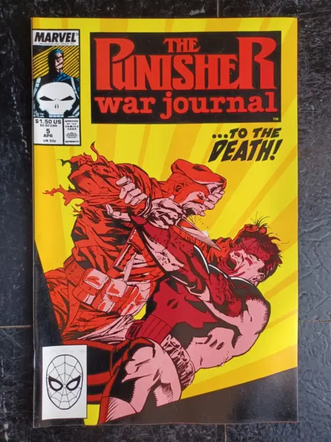 The Punisher War Journal Vol 1 #  5 April 1989 Marvel Comic Book By Carl Potts