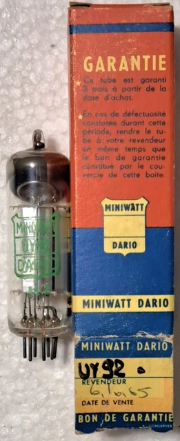 Lampe Tube Adzam EABC90 – NOS, Boîte D’origine, Pour TSF Et Radio Vintage