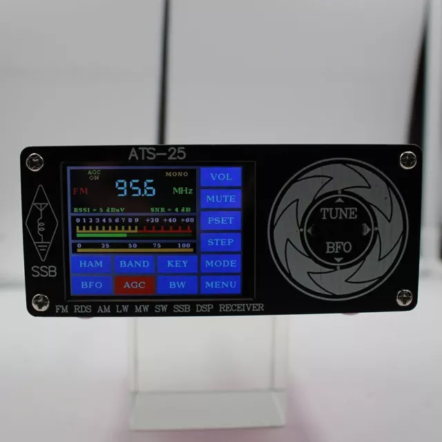 Advanced ATS25 Si4732 Radio Receiver mit Farb-Touch-Display FM LW MW SW SSB