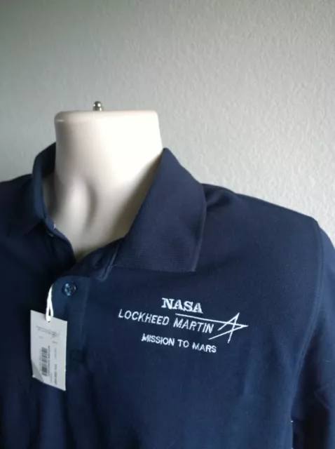 Large Lockheed Martin Nasa Polo Shirt Mission To Mars