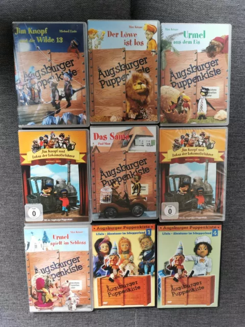 "Augsburger Puppenkiste" DVD-Sammlung 9 Stück, 1 noch neu in Folie !!!